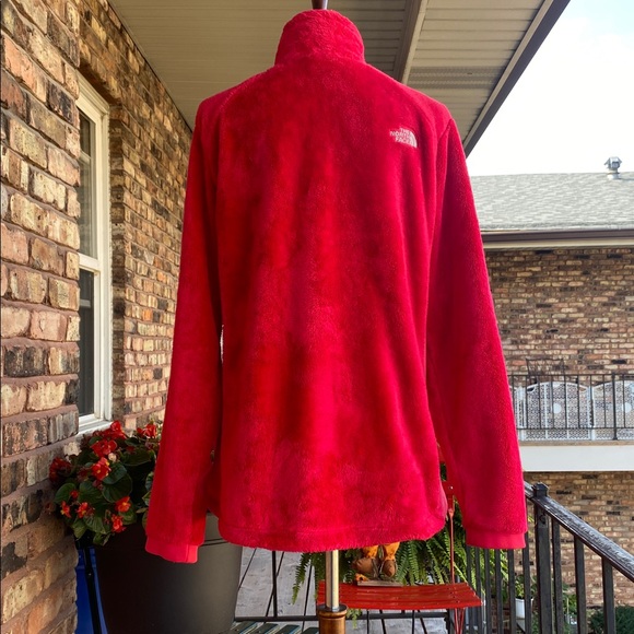 The North Face  Bright Red Fleece Jacket women size XL - Picture 4 of 6